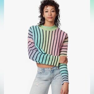 XL neon cropped sweater by Sam Edelman Circus Line
